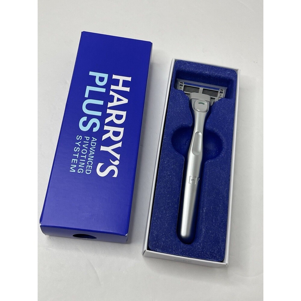 Harry's Plus Advanced Pivoting System Razor NEW In Box Silver - Picture 3 of 3